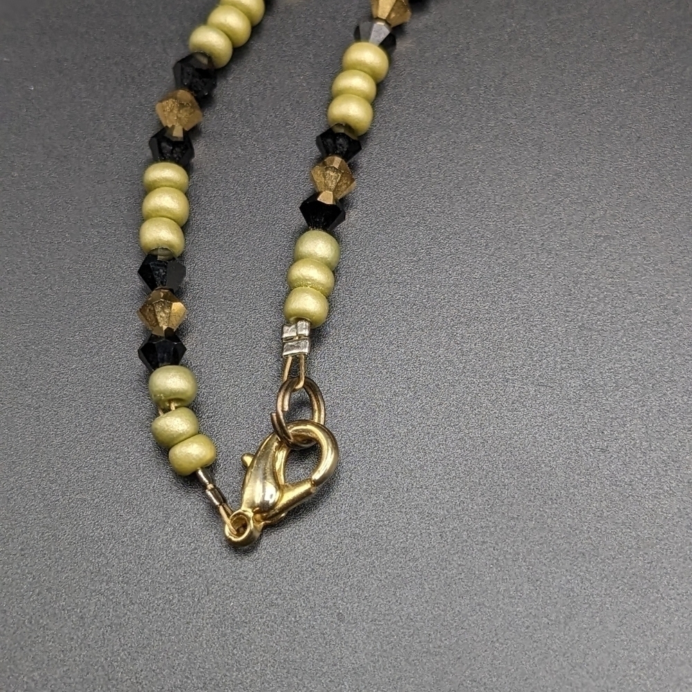 Glass Fish Scene Pendant on Beaded Chain - Lampwork - Picture 6 of 8